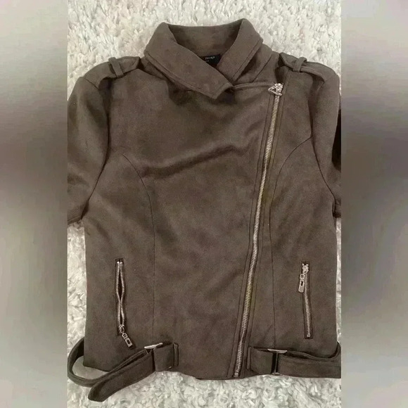 Romeo & Juliet couture faux suede chestnut women’s jacket. - Picture 8 of 16